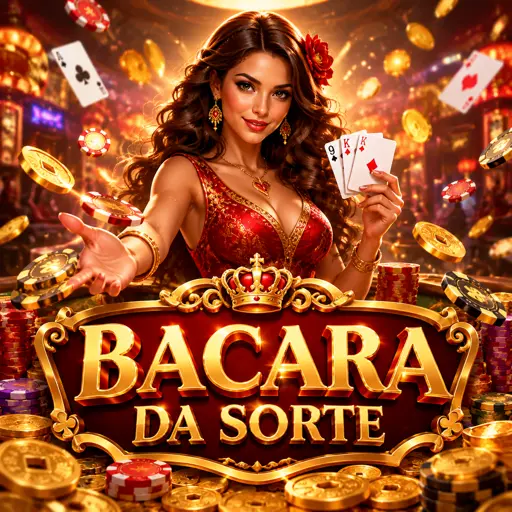 Mesa de bacará online com cartas de jogo à mostra